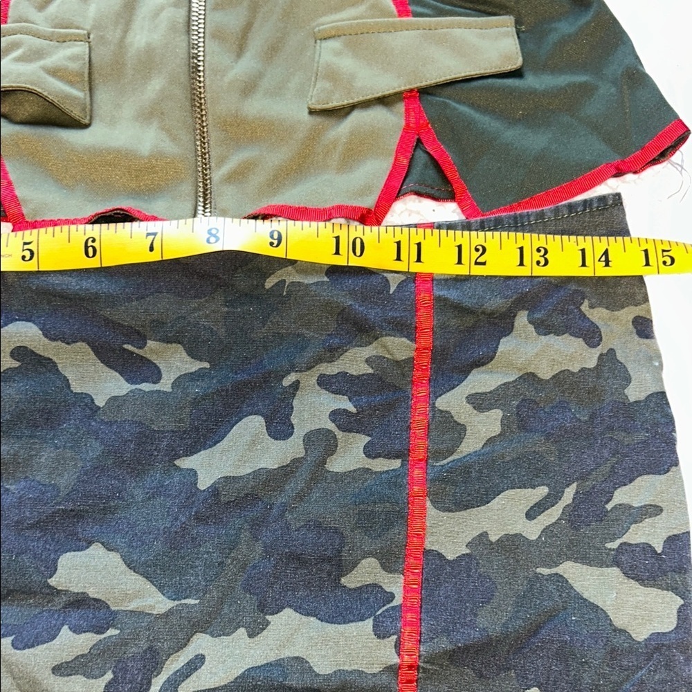 Leg Avenue Olive and Red Military Skirt Set - Picture 8 of 13